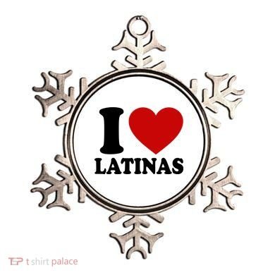 I Love Heart Latinas Ornament