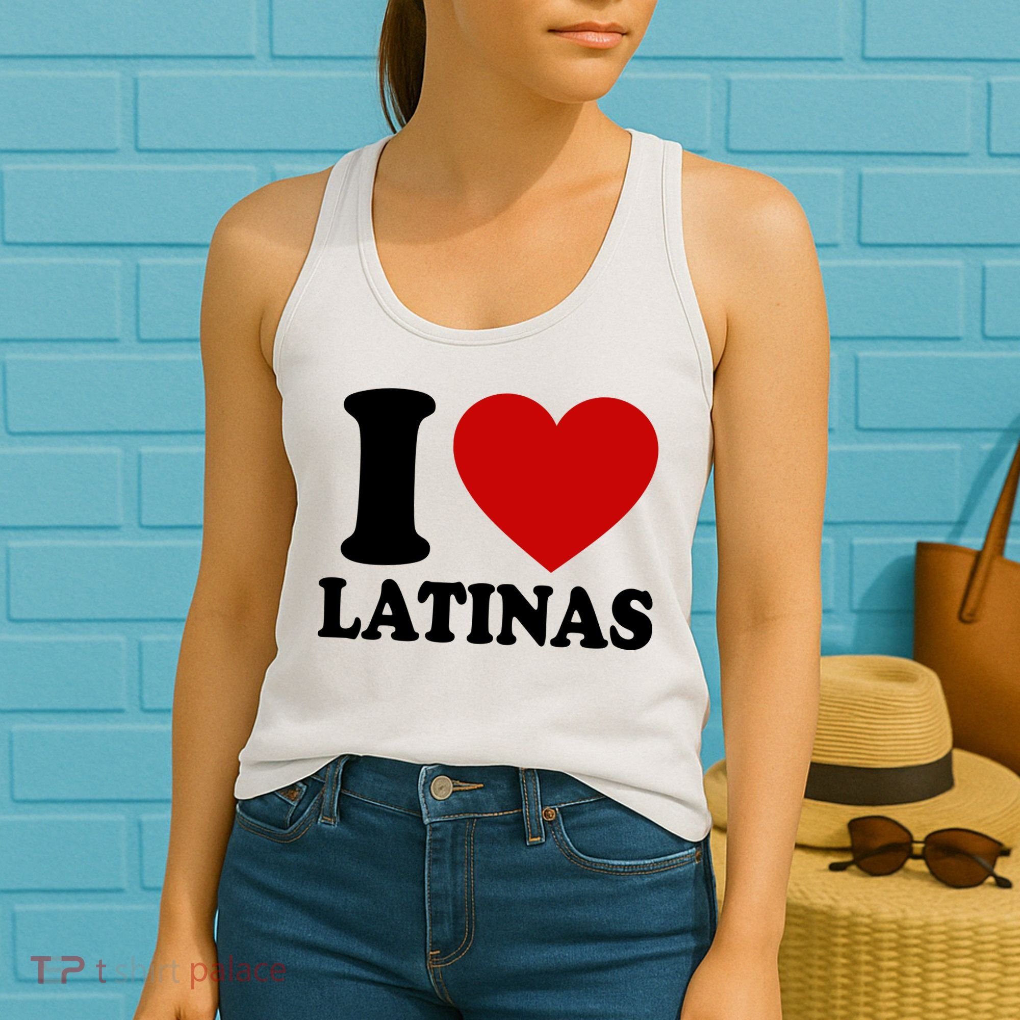 I Love Heart Latinas Women's Tank Top