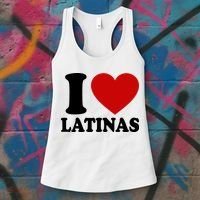 I Love Heart Latinas Women's Tank Top thumb 3