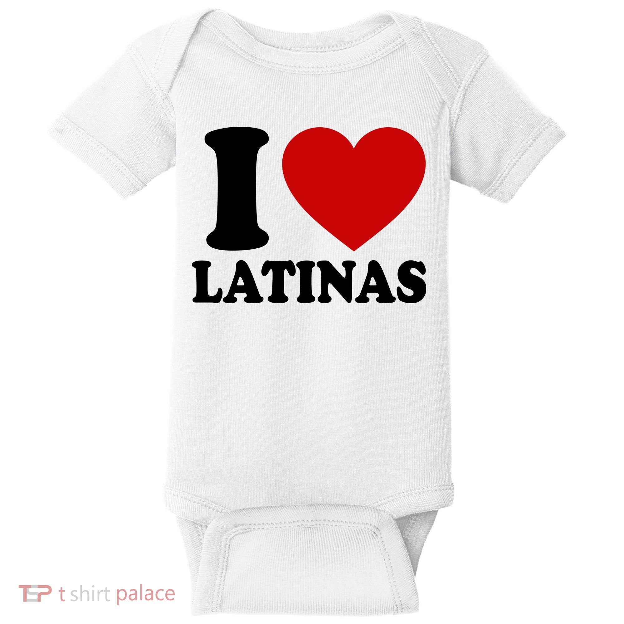 I Love Heart Latinas Baby Bodysuit