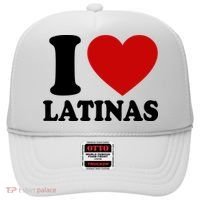 I Love Heart Latinas Hat thumb 0