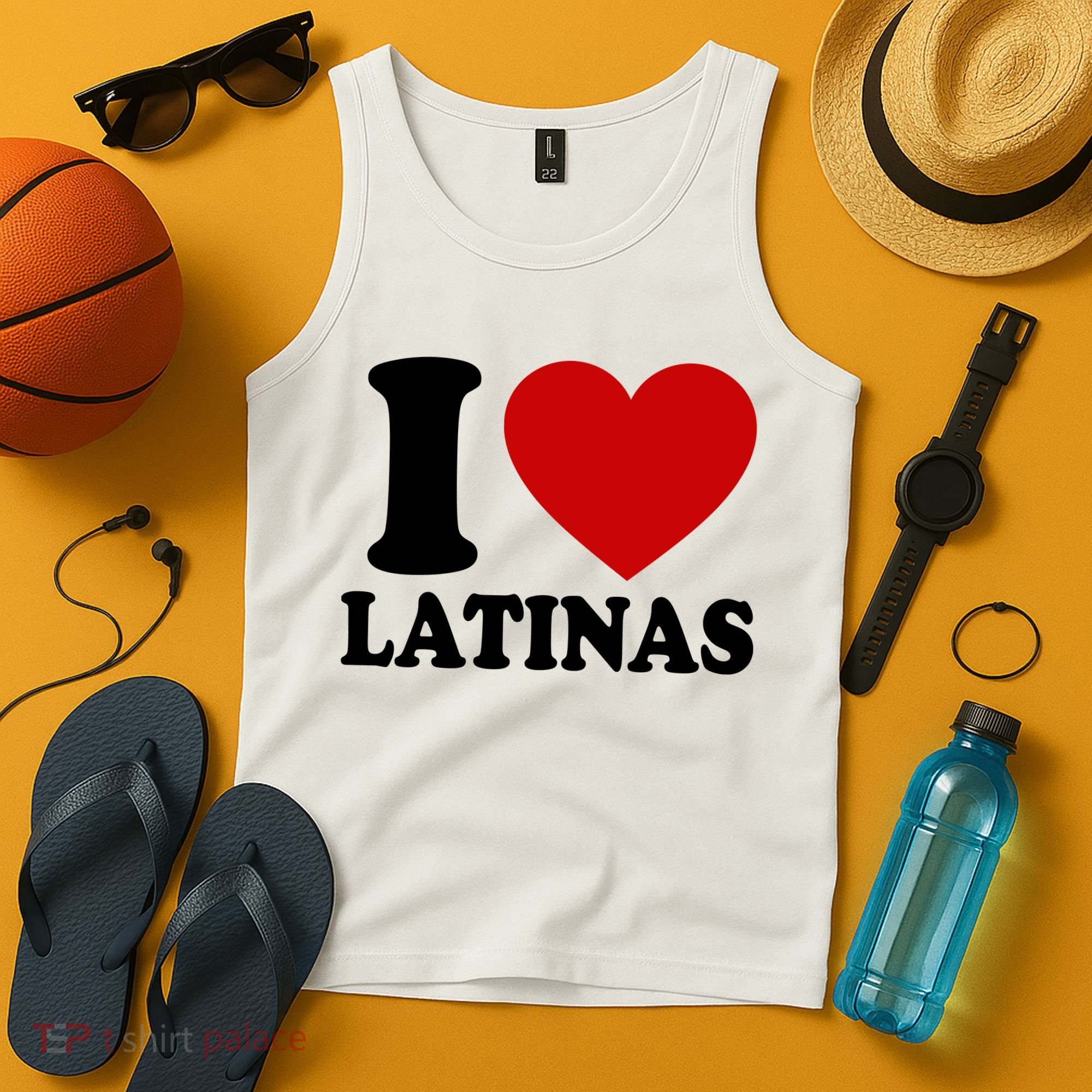 I Love Heart Latinas Tank Top