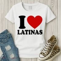 I Love Heart Latinas Women's T-Shirt thumb 3