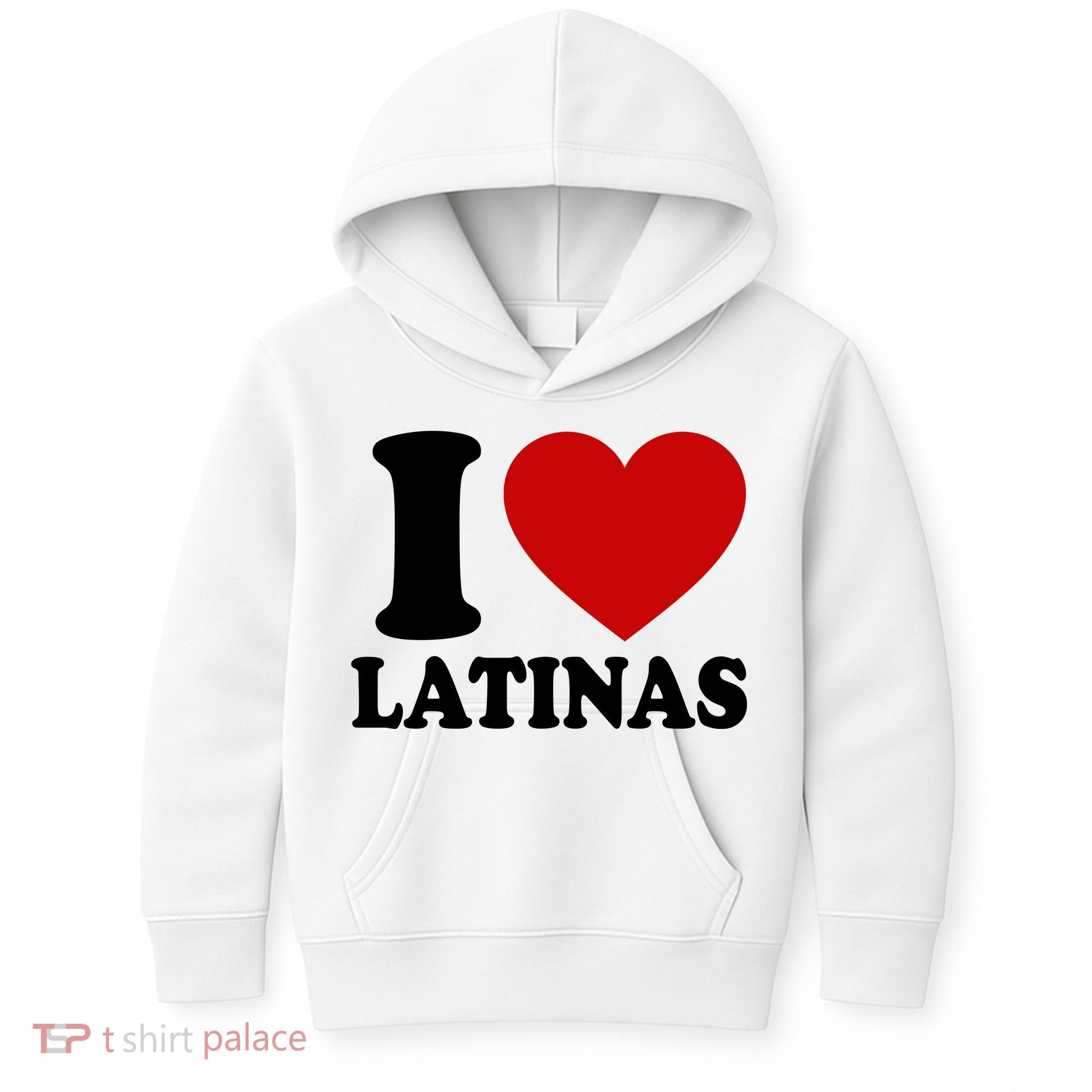 I Love Heart Latinas Kids Hoodie
