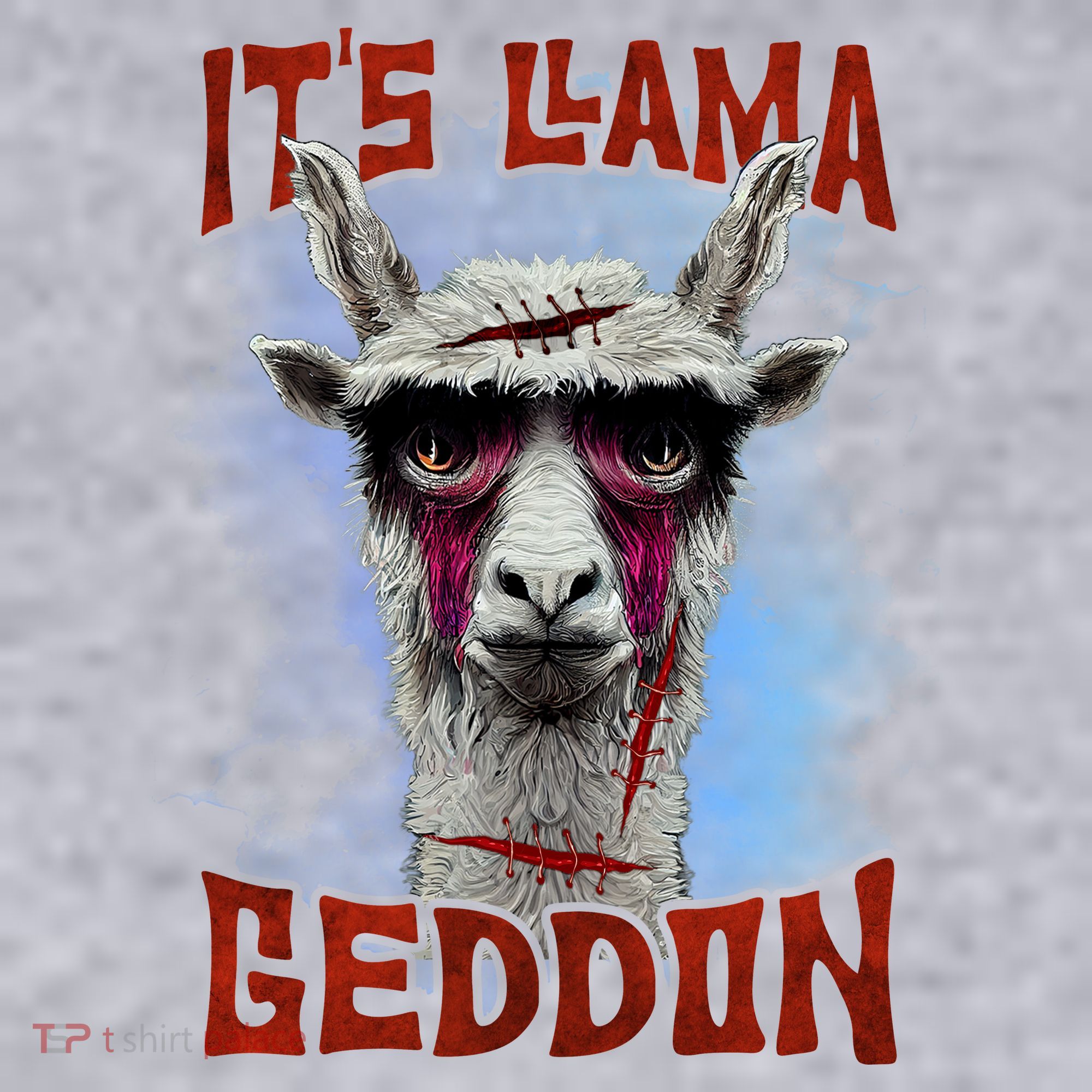 It's Llamageddon Halloween Llama Zombie Funny Spooky Costumes Graphic Plus Size Women's Sweatshirt