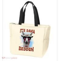 It's Llamageddon Halloween Llama Zombie Funny Spooky Costumes Graphic Plus Size Tote Bag thumb 3