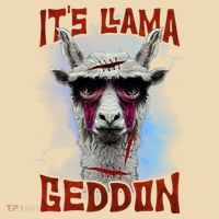It's Llamageddon Halloween Llama Zombie Funny Spooky Costumes Graphic Plus Size Tote Bag thumb 4