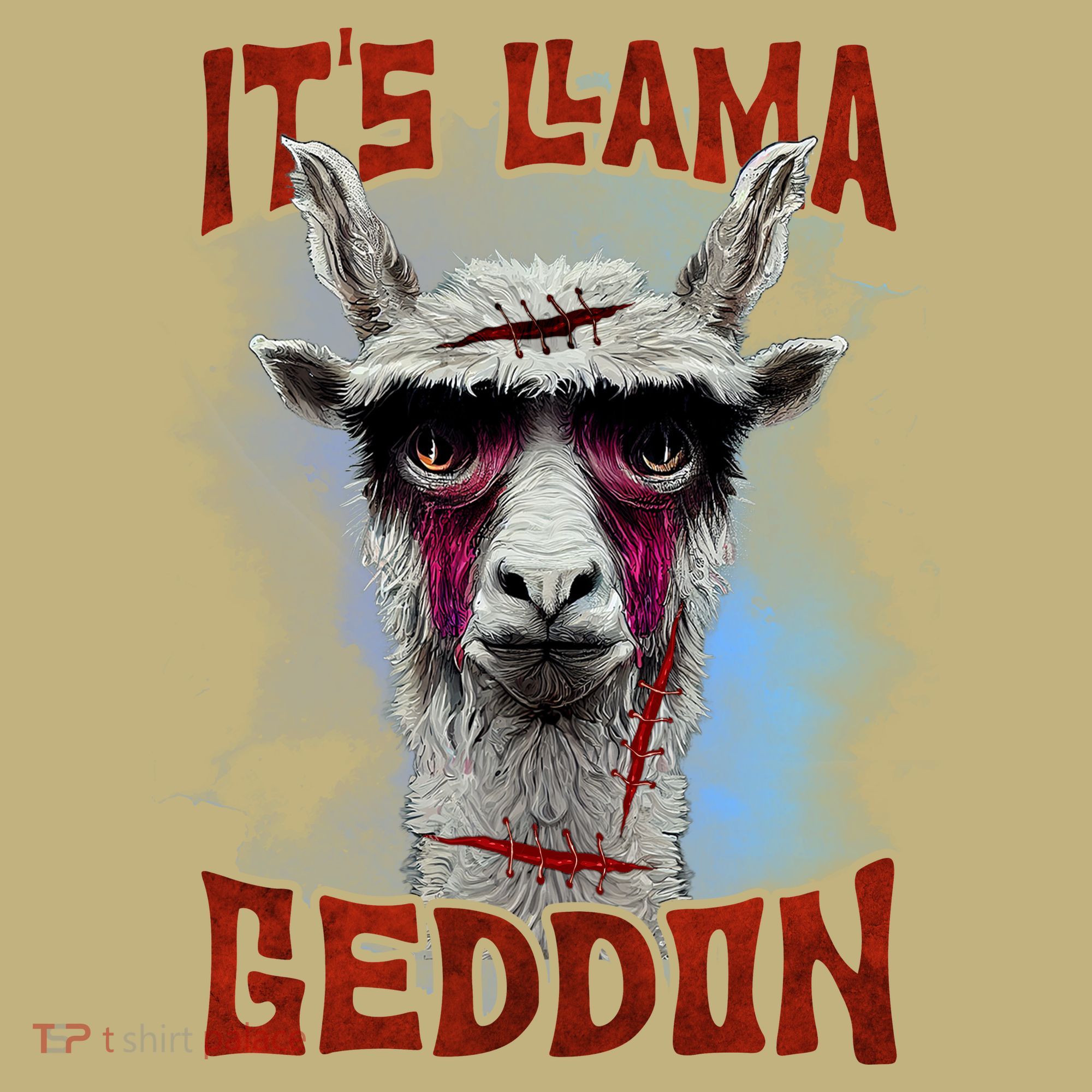 It's Llamageddon Halloween Llama Zombie Funny Spooky Costumes Graphic Plus Size Hoodie