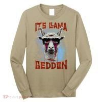 It's Llamageddon Halloween Llama Zombie Funny Spooky Costumes Graphic Plus Size Long Sleeve Shirt thumb 0