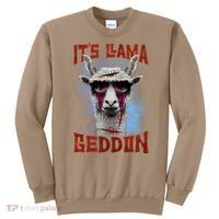 It's Llamageddon Halloween Llama Zombie Funny Spooky Costumes Graphic Plus Size Sweatshirt thumb 0
