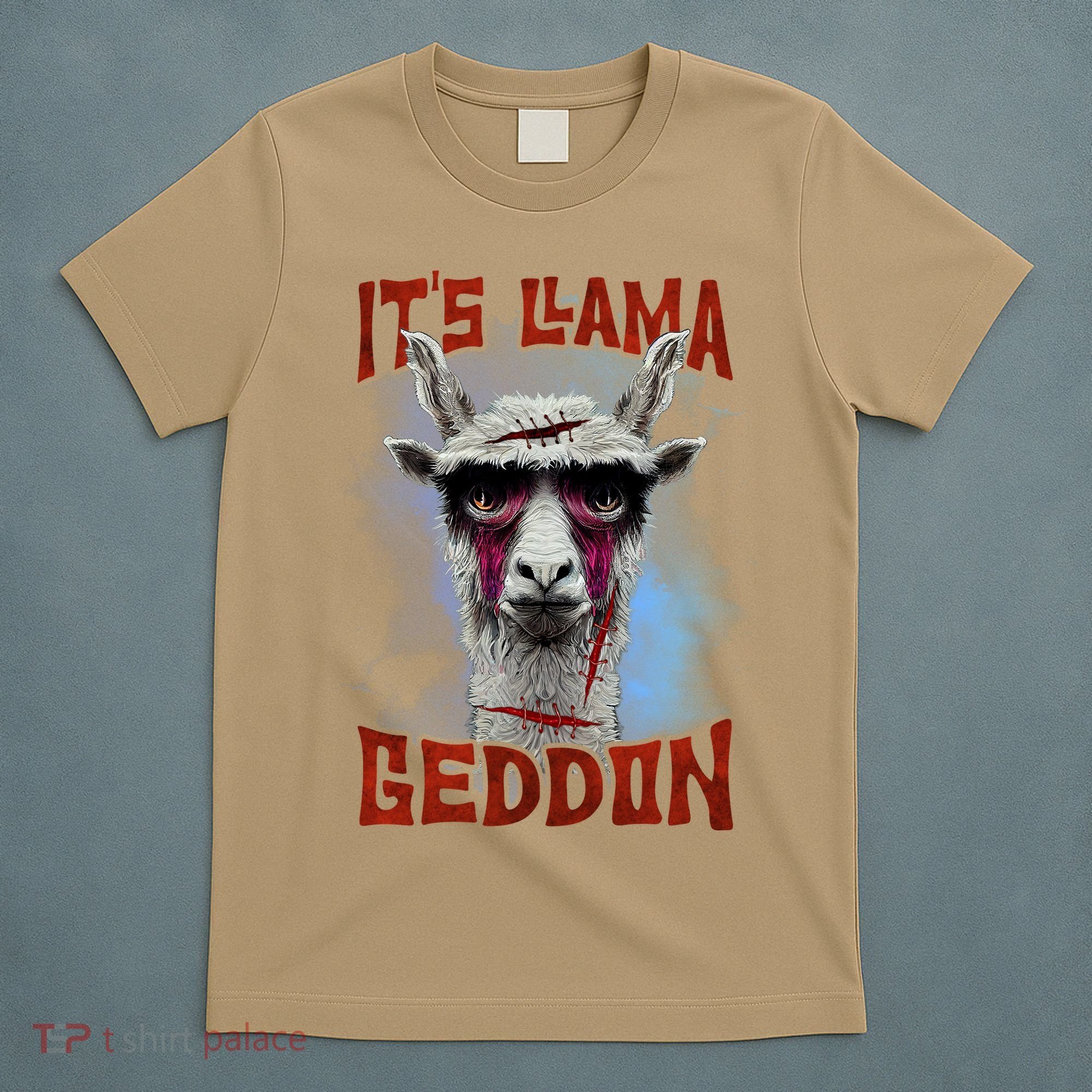 It's Llamageddon Halloween Llama Zombie Funny Spooky Costumes Graphic Plus Size T-Shirt