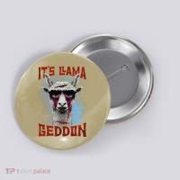 It's Llamageddon Halloween Llama Zombie Funny Spooky Costumes Graphic Plus Size Button thumb 0