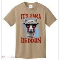 It's Llamageddon Halloween Llama Zombie Funny Spooky Costumes Graphic Plus Size Kids T-Shirt thumb 0