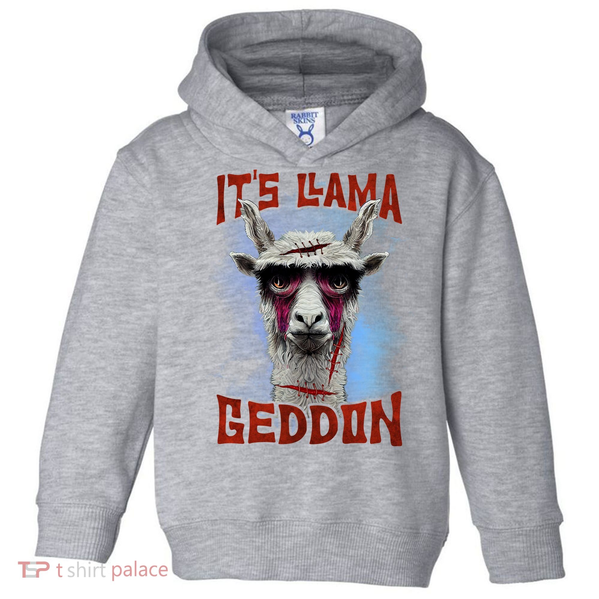 It's Llamageddon Halloween Llama Zombie Funny Spooky Costumes Graphic Plus Size Toddler Hoodie