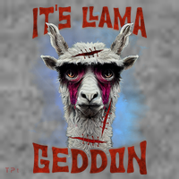 It's Llamageddon Halloween Llama Zombie Funny Spooky Costumes Graphic Plus Size Toddler Hoodie thumb 2