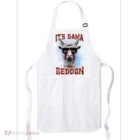 It's Llamageddon Halloween Llama Zombie Funny Spooky Costumes Graphic Plus Size Apron thumb 0