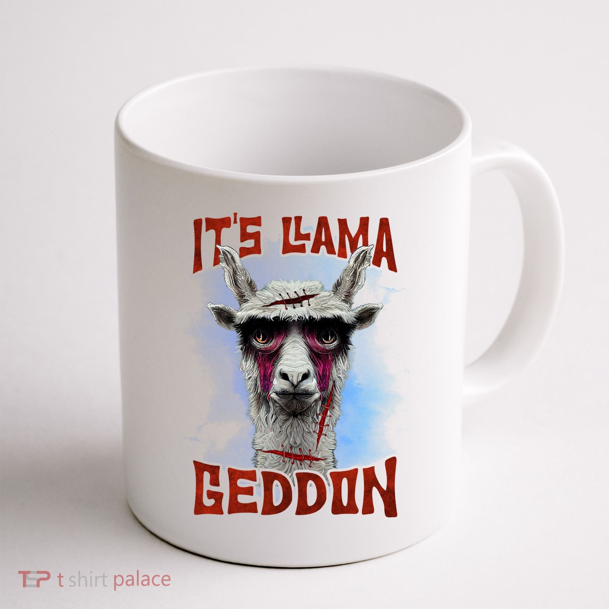 It's Llamageddon Halloween Llama Zombie Funny Spooky Costumes Graphic Plus Size Coffee Mug