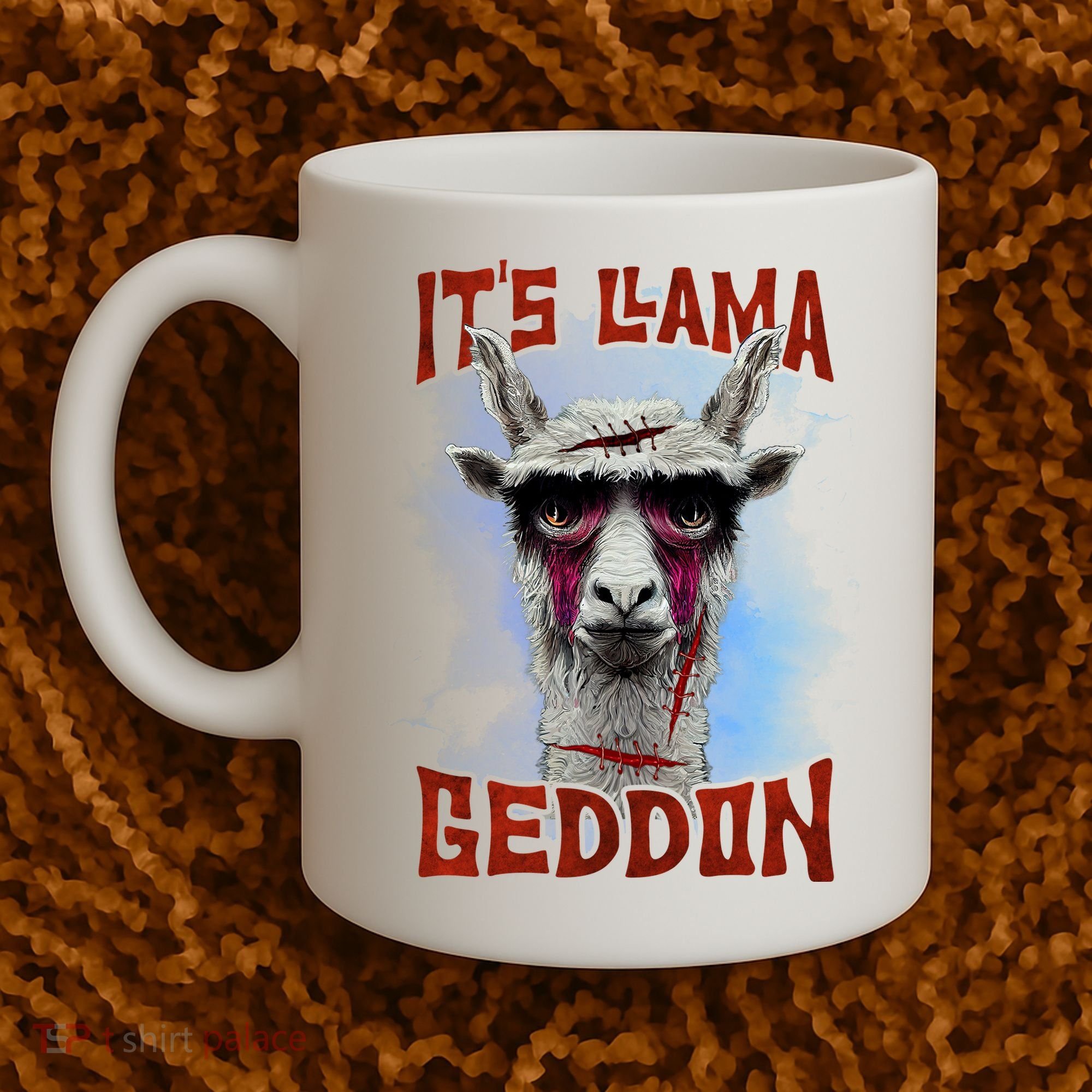 It's Llamageddon Halloween Llama Zombie Funny Spooky Costumes Graphic Plus Size Coffee Mug