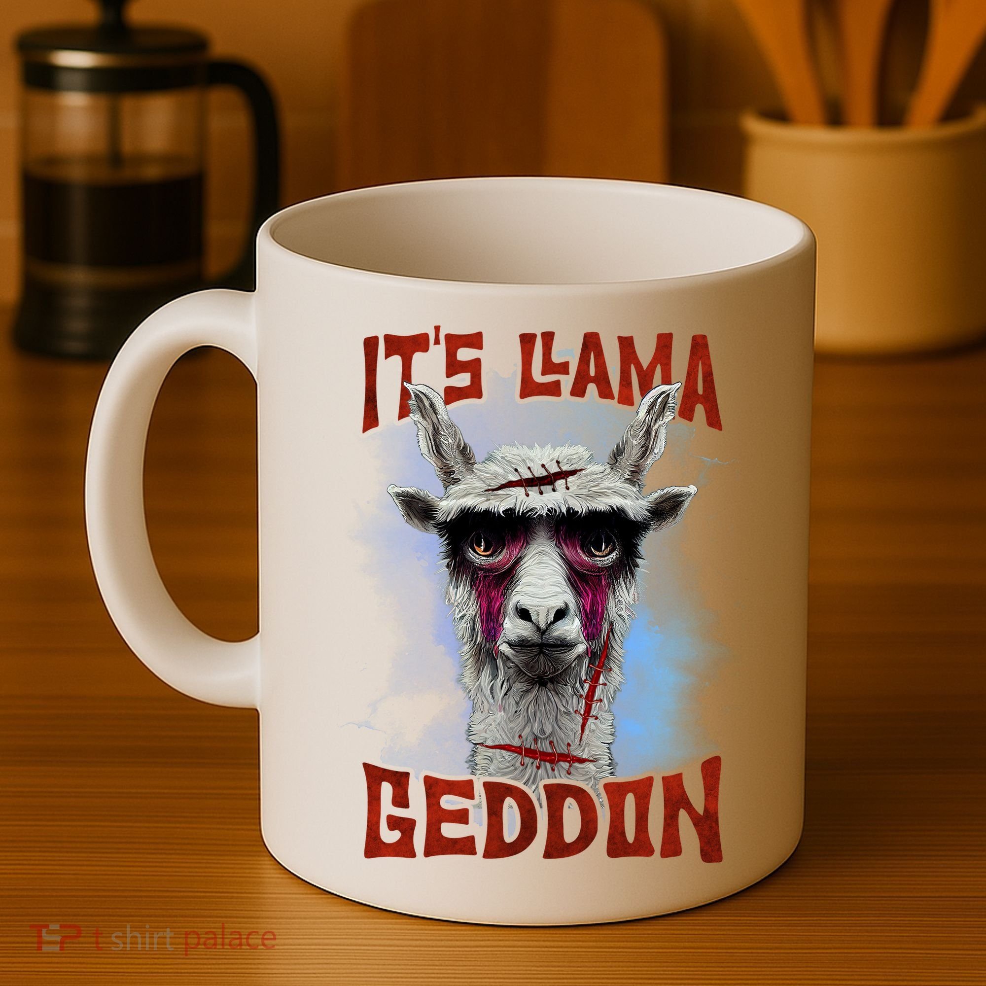 It's Llamageddon Halloween Llama Zombie Funny Spooky Costumes Graphic Plus Size Coffee Mug
