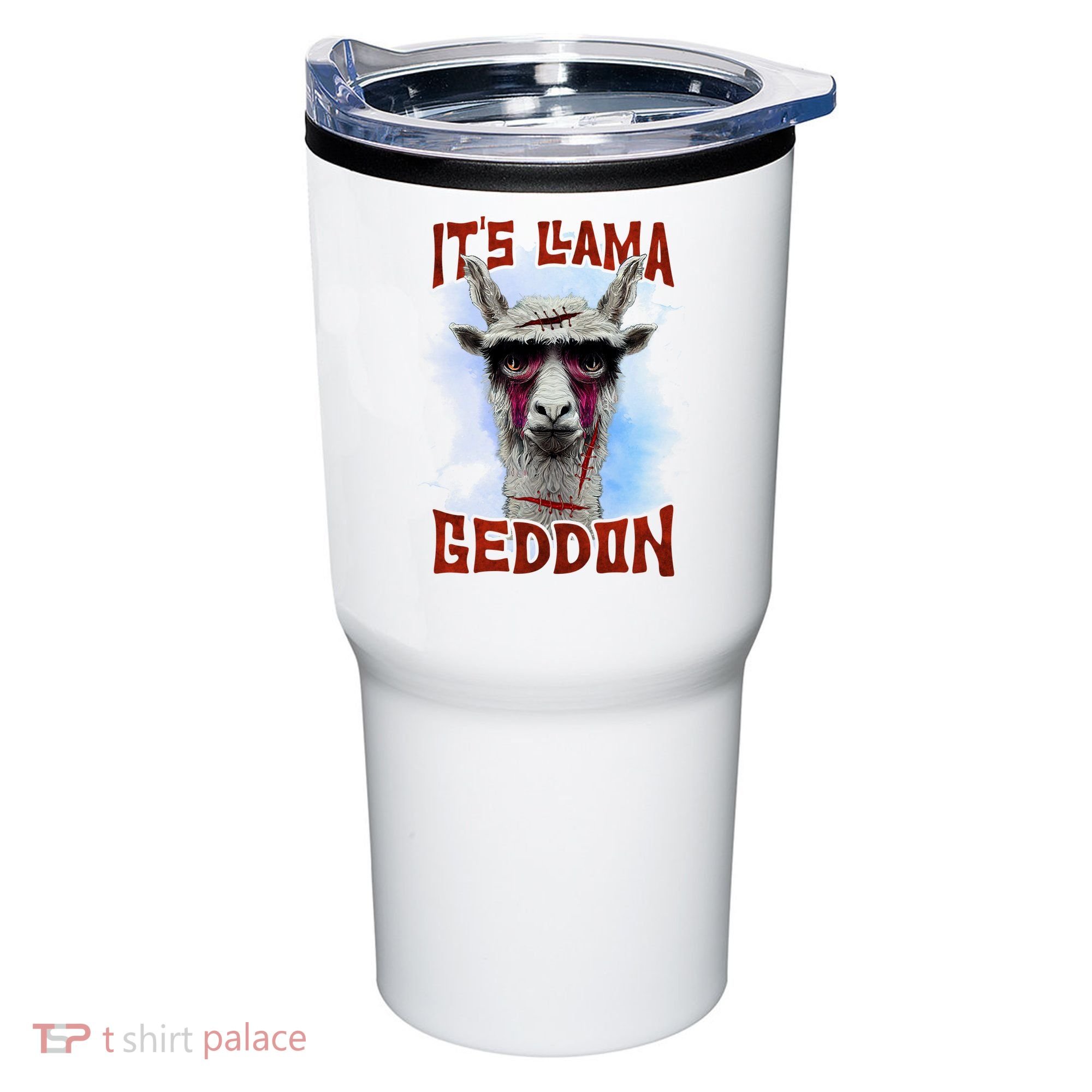 It's Llamageddon Halloween Llama Zombie Funny Spooky Costumes Graphic Plus Size Tumbler