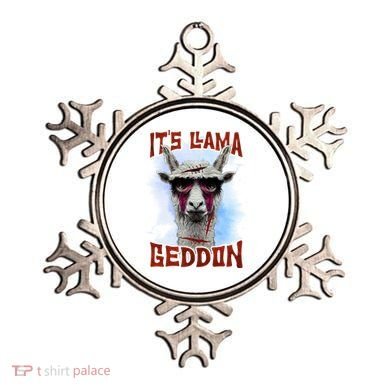 It's Llamageddon Halloween Llama Zombie Funny Spooky Costumes Graphic Plus Size Ornament