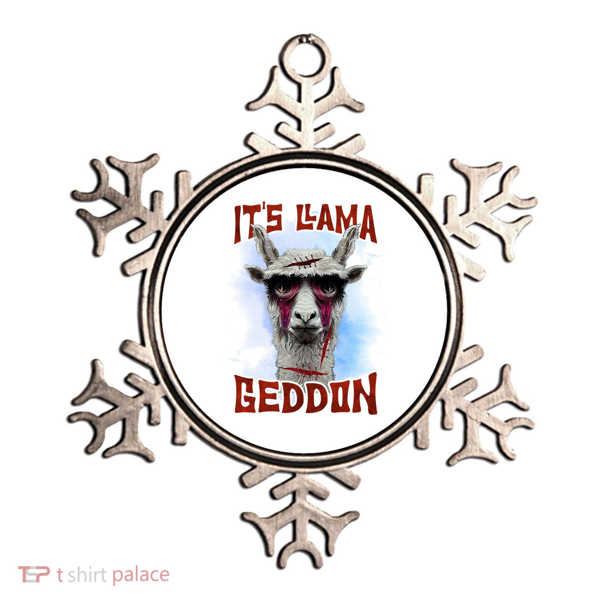 It's Llamageddon Halloween Llama Zombie Funny Spooky Costumes Graphic Plus Size Ornament