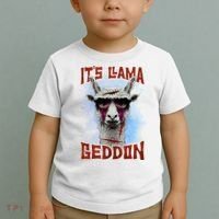 It's Llamageddon Halloween Llama Zombie Funny Spooky Costumes Graphic Plus Size Toddler T-Shirt thumb 2