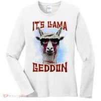It's Llamageddon Halloween Llama Zombie Funny Spooky Costumes Graphic Plus Size Women's Long Sleeve Shirt thumb 0