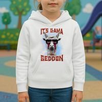 It's Llamageddon Halloween Llama Zombie Funny Spooky Costumes Graphic Plus Size Kids Hoodie thumb 3