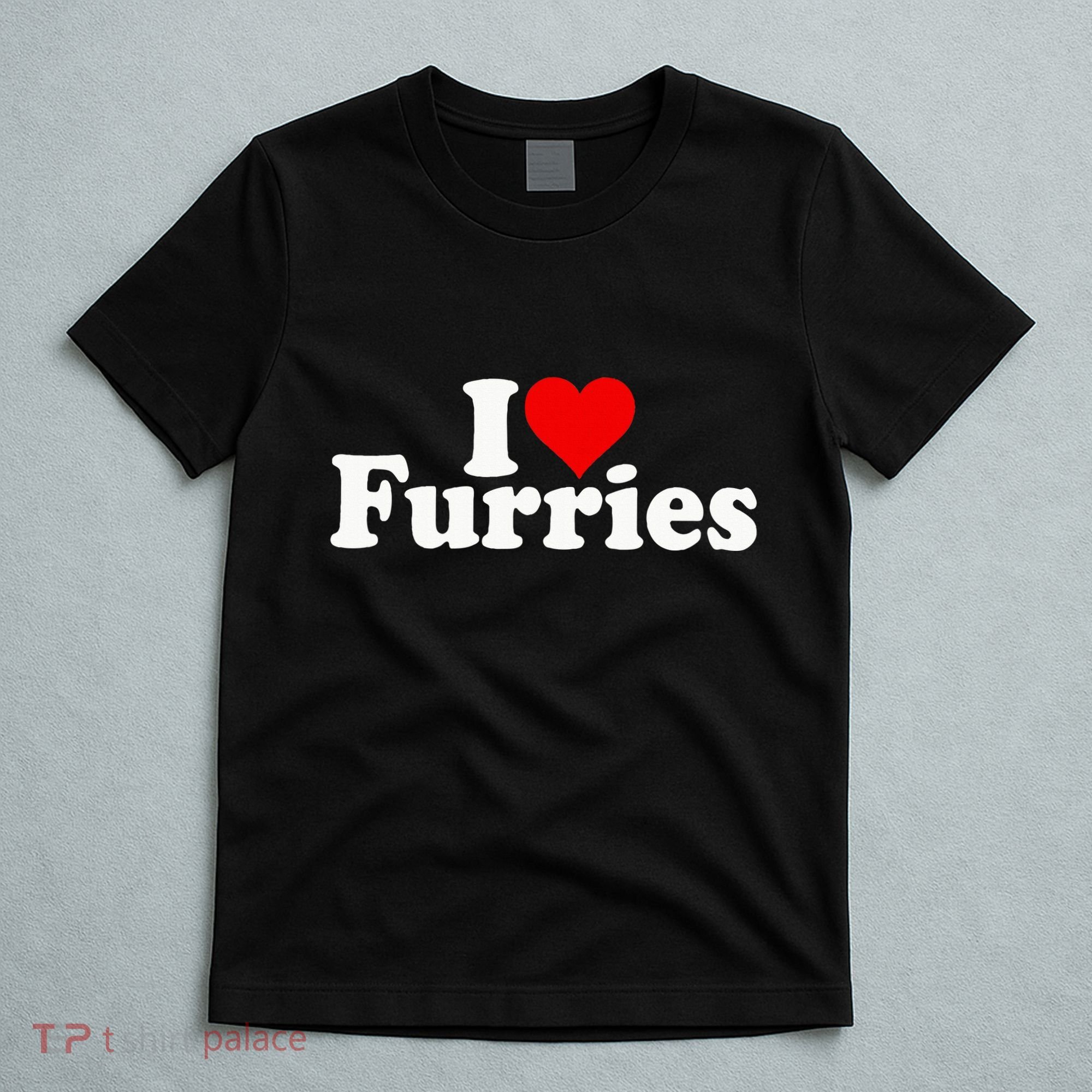 I Love Heart Furries Furry Fandom Cosplay Fursuit T-Shirt