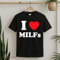 I Love Heart Milfs And Mature Sexy Women T-Shirt thumb 2