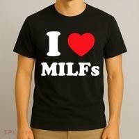 I Love Heart Milfs And Mature Sexy Women T-Shirt thumb 3