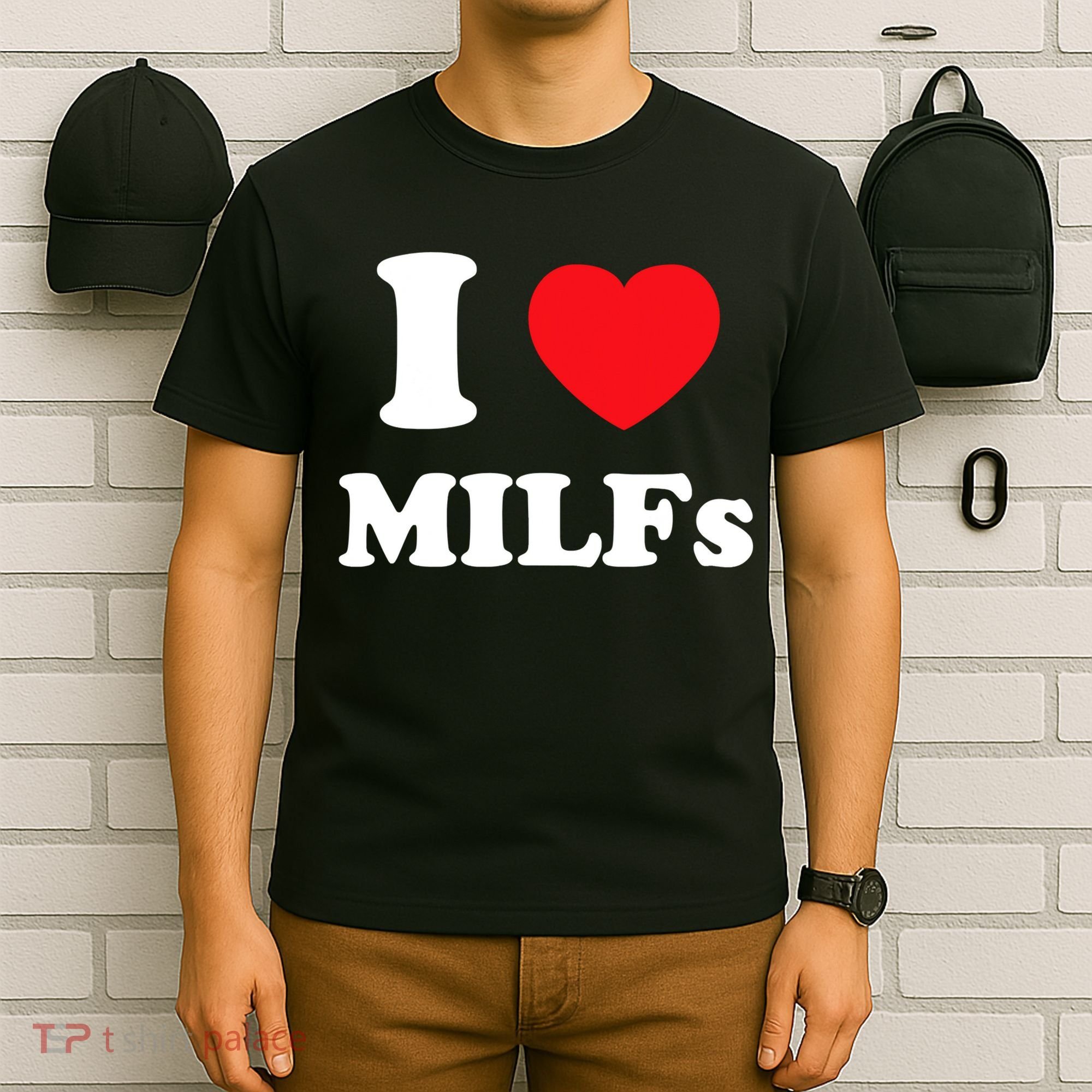 I Love Heart Milfs And Mature Sexy Women T-Shirt