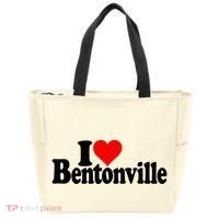 I Love Heart Bentonville Arkansas Tote Bag thumb 0