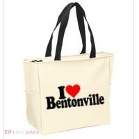I Love Heart Bentonville Arkansas Tote Bag thumb 2