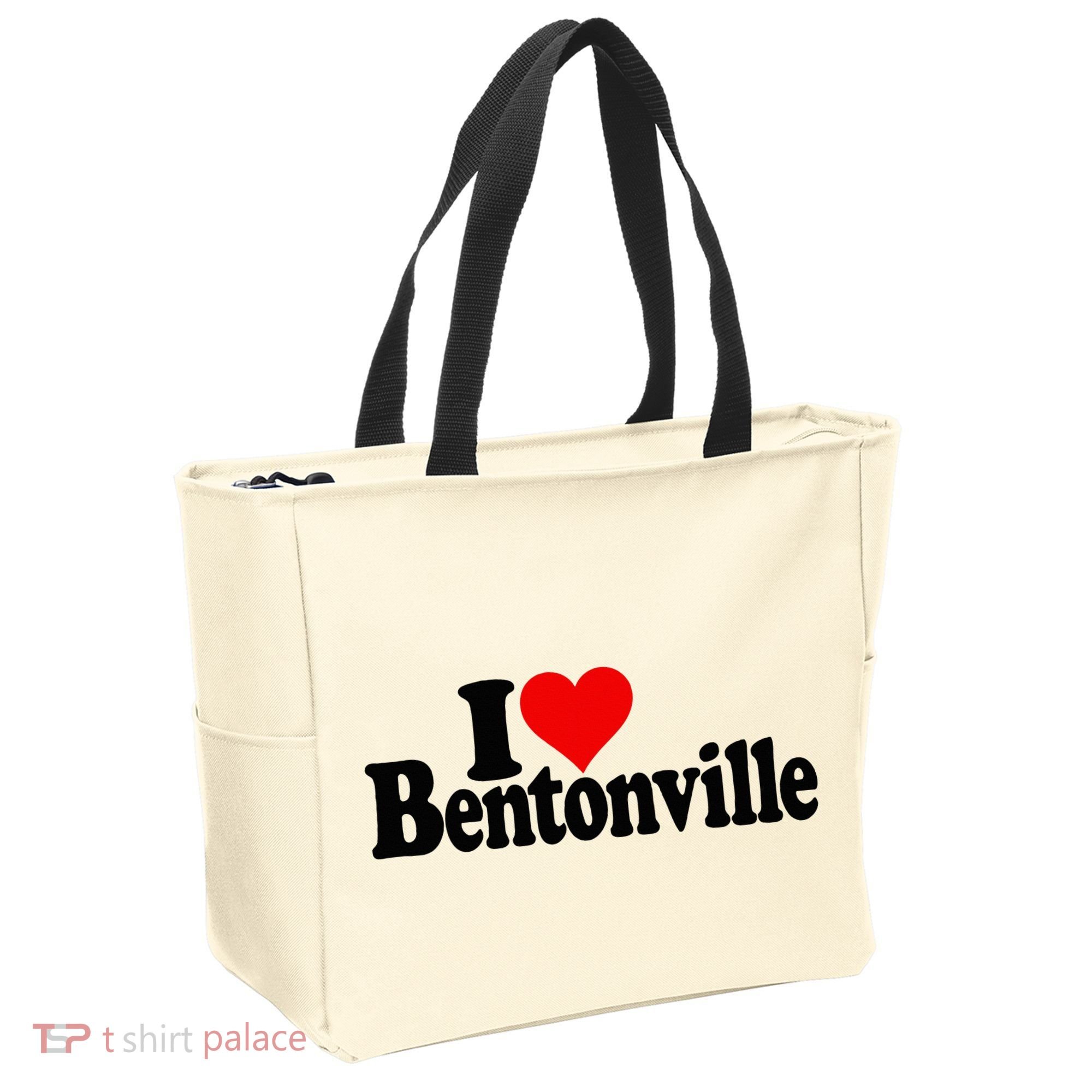 I Love Heart Bentonville Arkansas Tote Bag
