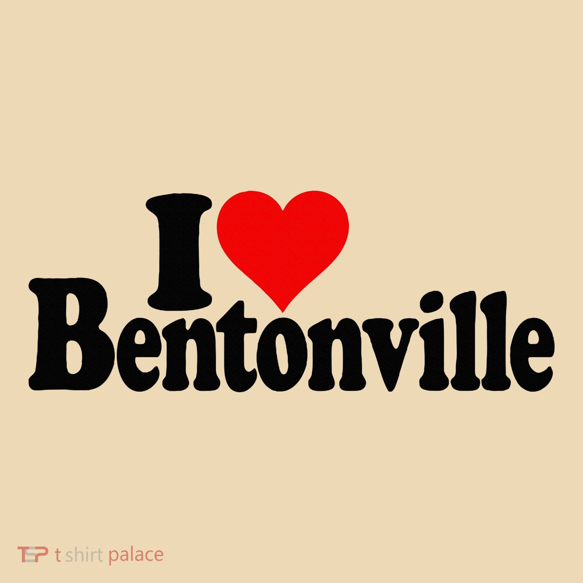 I Love Heart Bentonville Arkansas Tote Bag