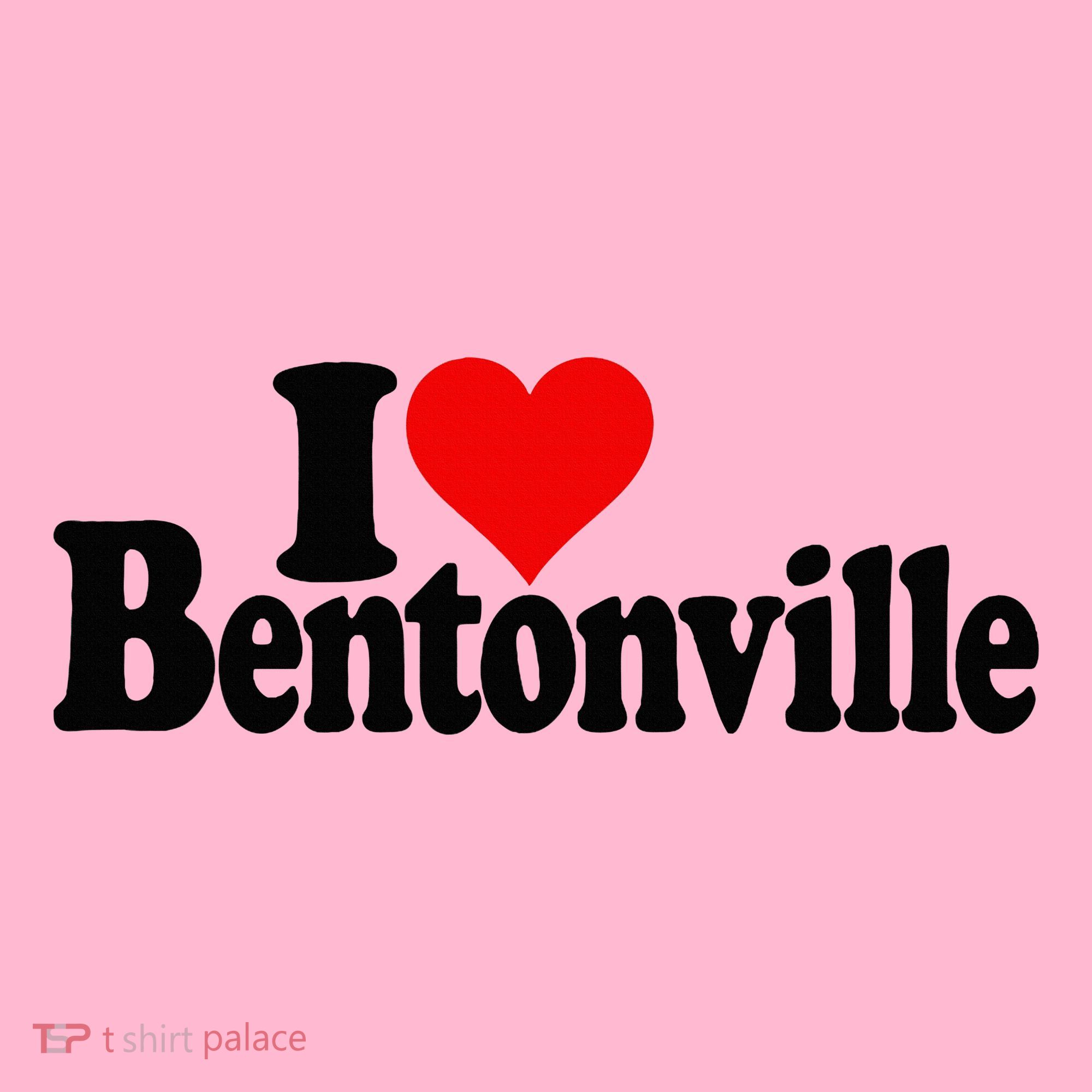 I Love Heart Bentonville Arkansas Coaster