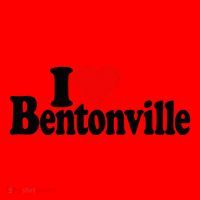 I Love Heart Bentonville Arkansas Santa Hat thumb 1