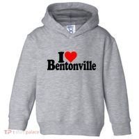 I Love Heart Bentonville Arkansas Toddler Hoodie thumb 0