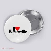 I Love Heart Bentonville Arkansas Button thumb 0
