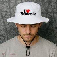 I Love Heart Bentonville Arkansas Bucket Hat thumb 2