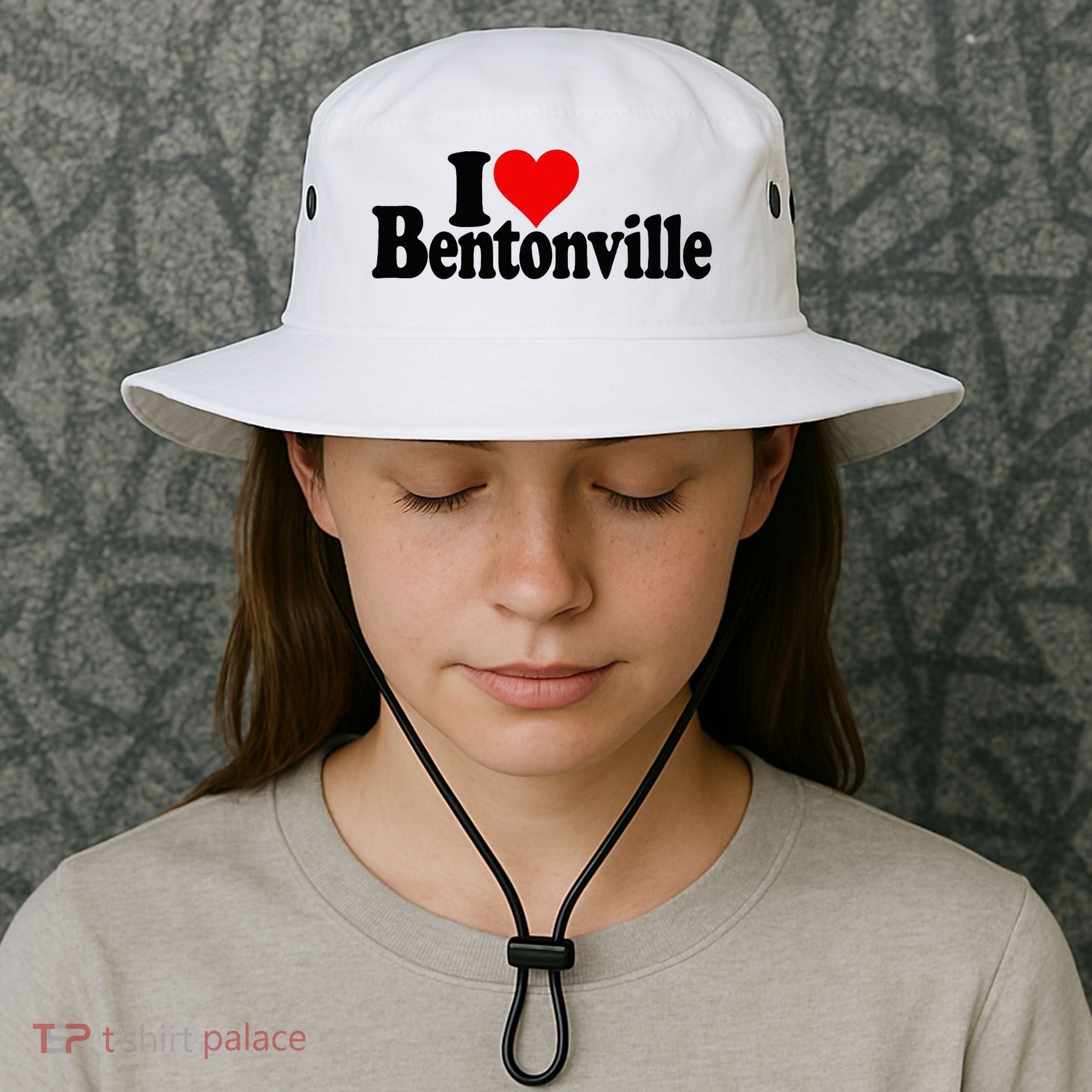 I Love Heart Bentonville Arkansas Bucket Hat