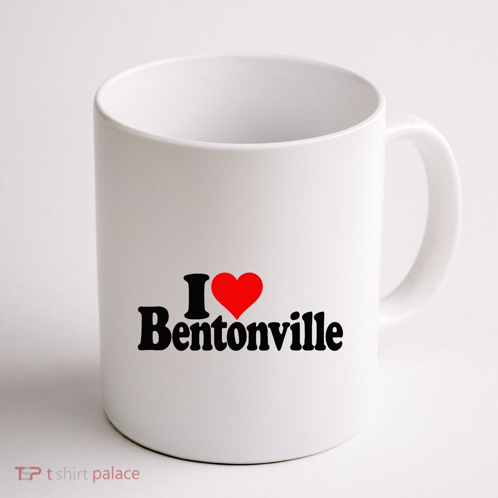 I Love Heart Bentonville Arkansas Coffee Mug