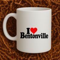 I Love Heart Bentonville Arkansas Coffee Mug thumb 2