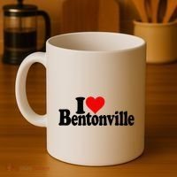 I Love Heart Bentonville Arkansas Coffee Mug thumb 4