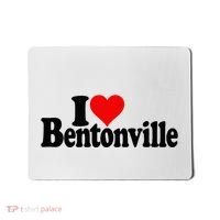 I Love Heart Bentonville Arkansas Mousepad thumb 0