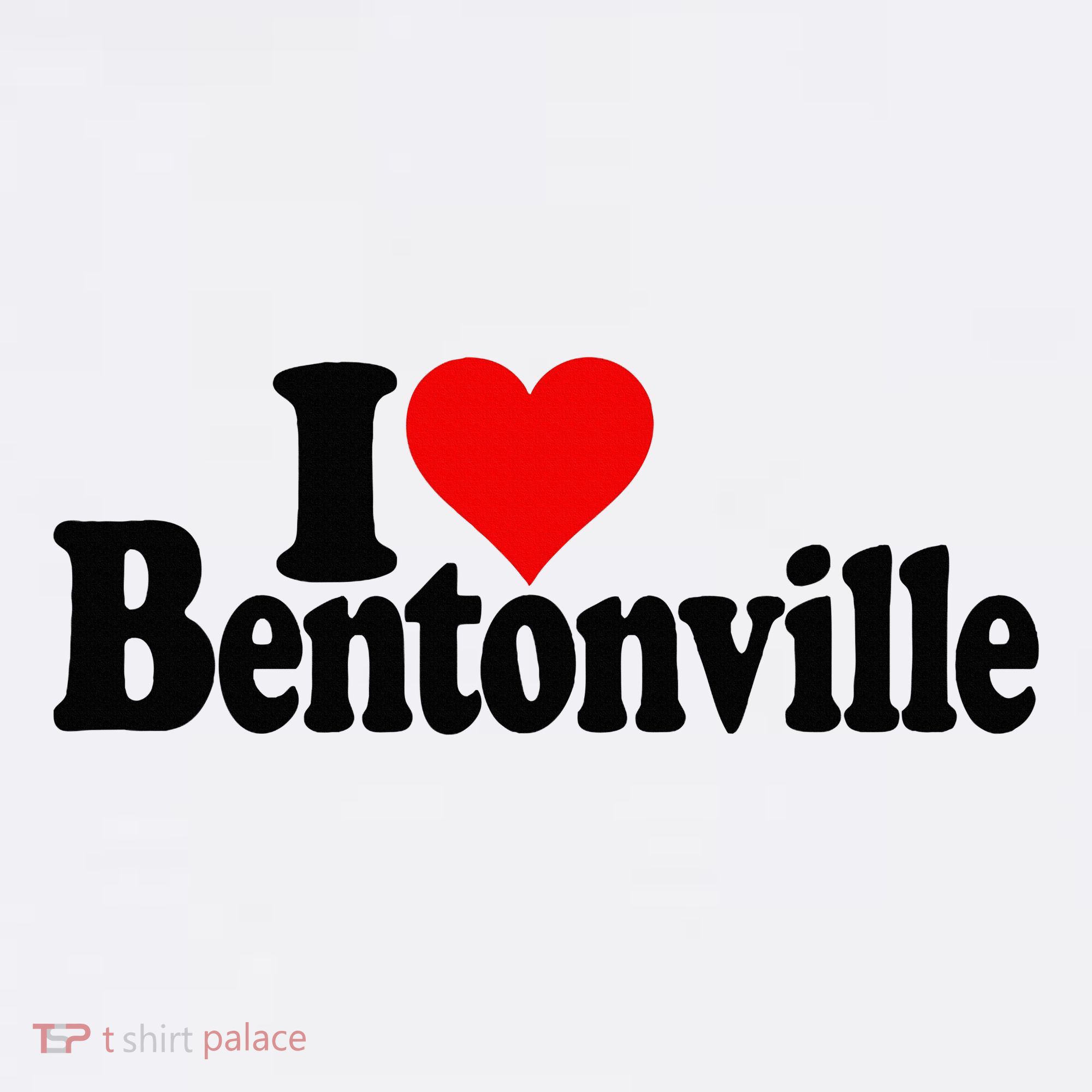I Love Heart Bentonville Arkansas Mousepad