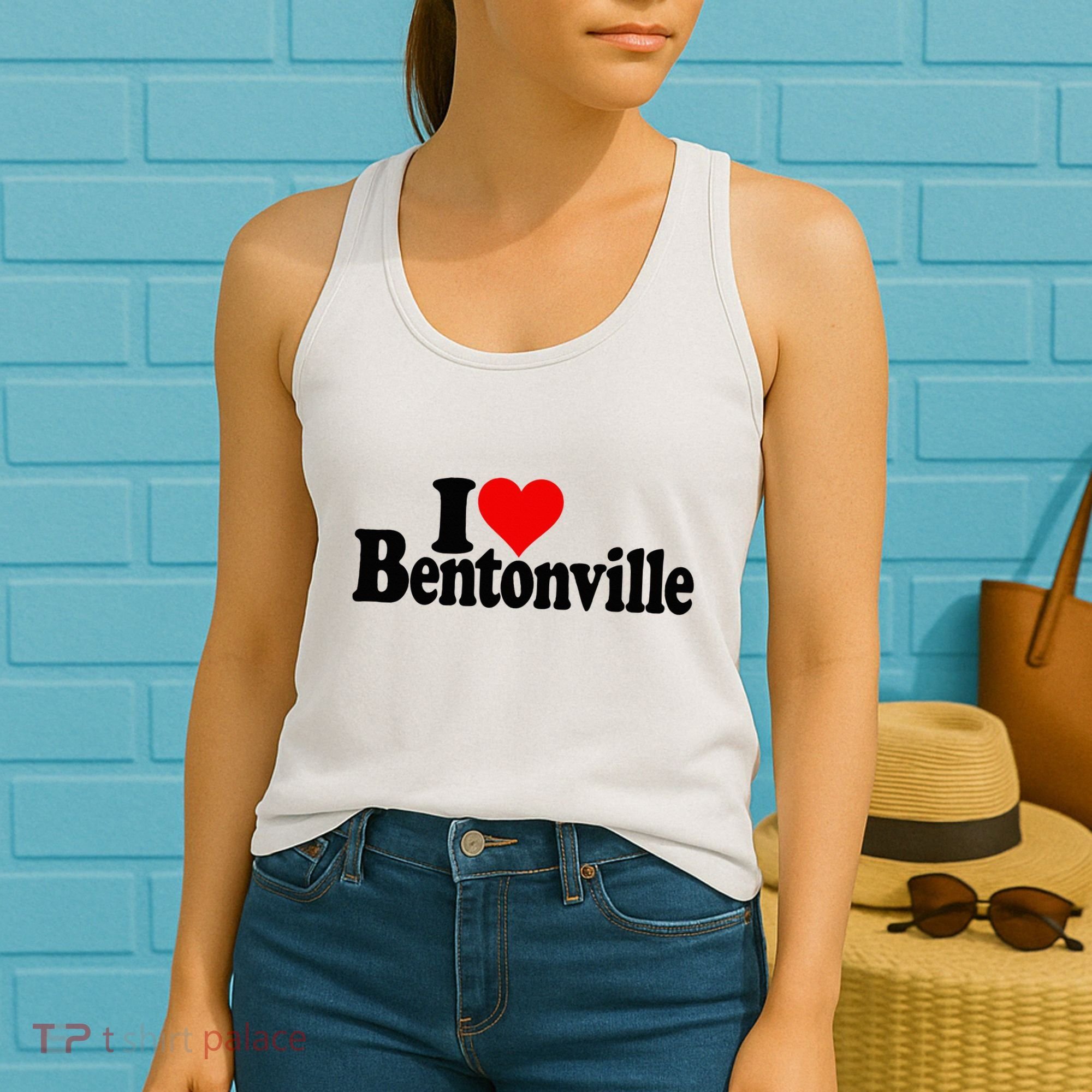 I Love Heart Bentonville Arkansas Women's Tank Top