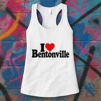 I Love Heart Bentonville Arkansas Women's Tank Top thumb 3